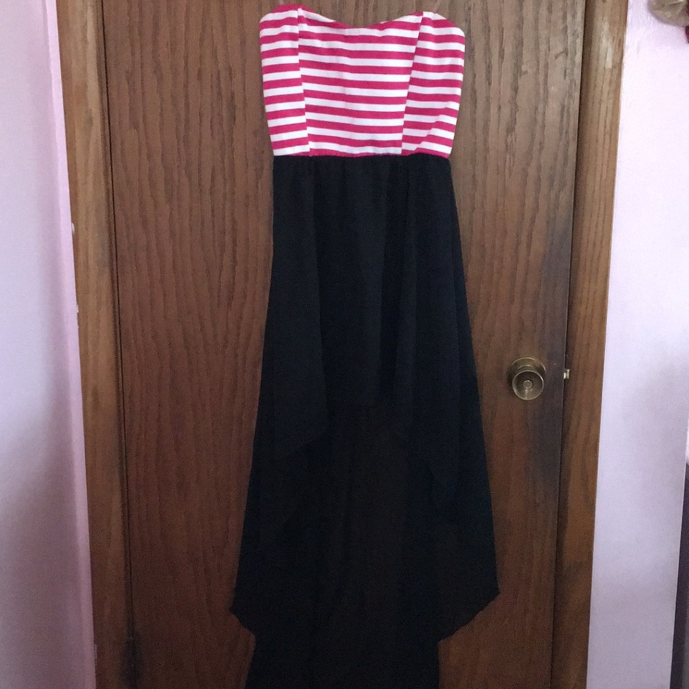 LA Class strapless high low dress